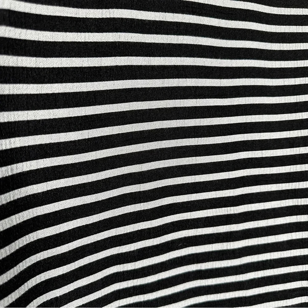 IC by Connie K Black White Stripe Blazer Medium Art 2 Wear Lagenlook Beetlejuice - Picture 12 of 12